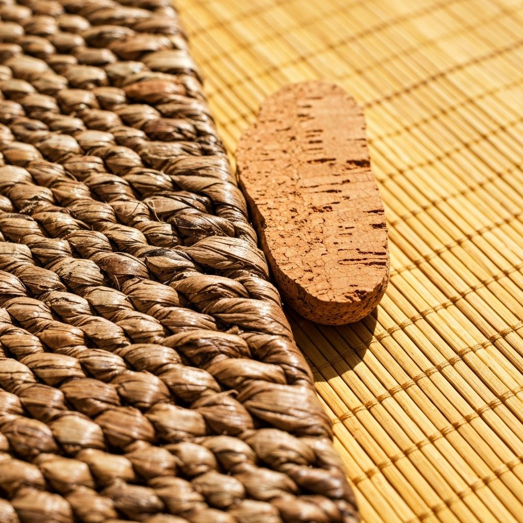 Sustainable materials and natural textures